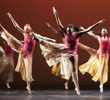 Photo of ballerinas. Links to What to Give