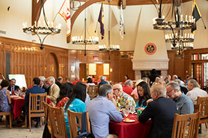 People sitting at tables